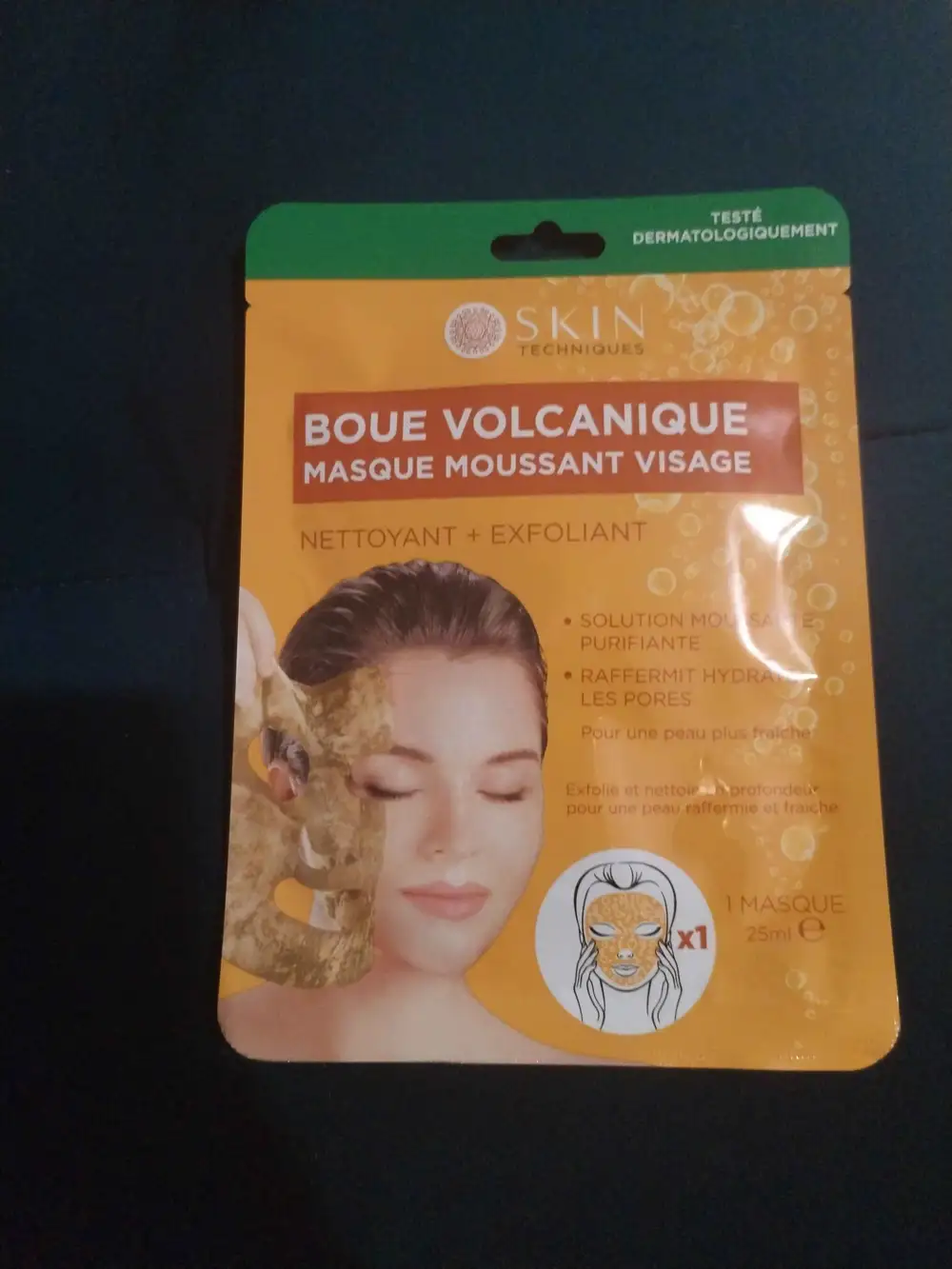 SKIN TECHNIQUES - Boue volcanique - Masque moussant visage