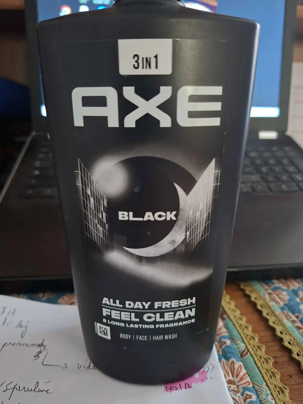 AXE - Black - 3en1 Body, face, hair wash
