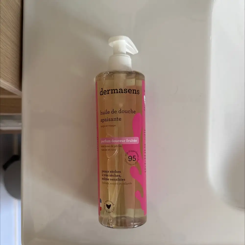 DERMASENS - Huile de douche apaisante parfum douceur fruitée