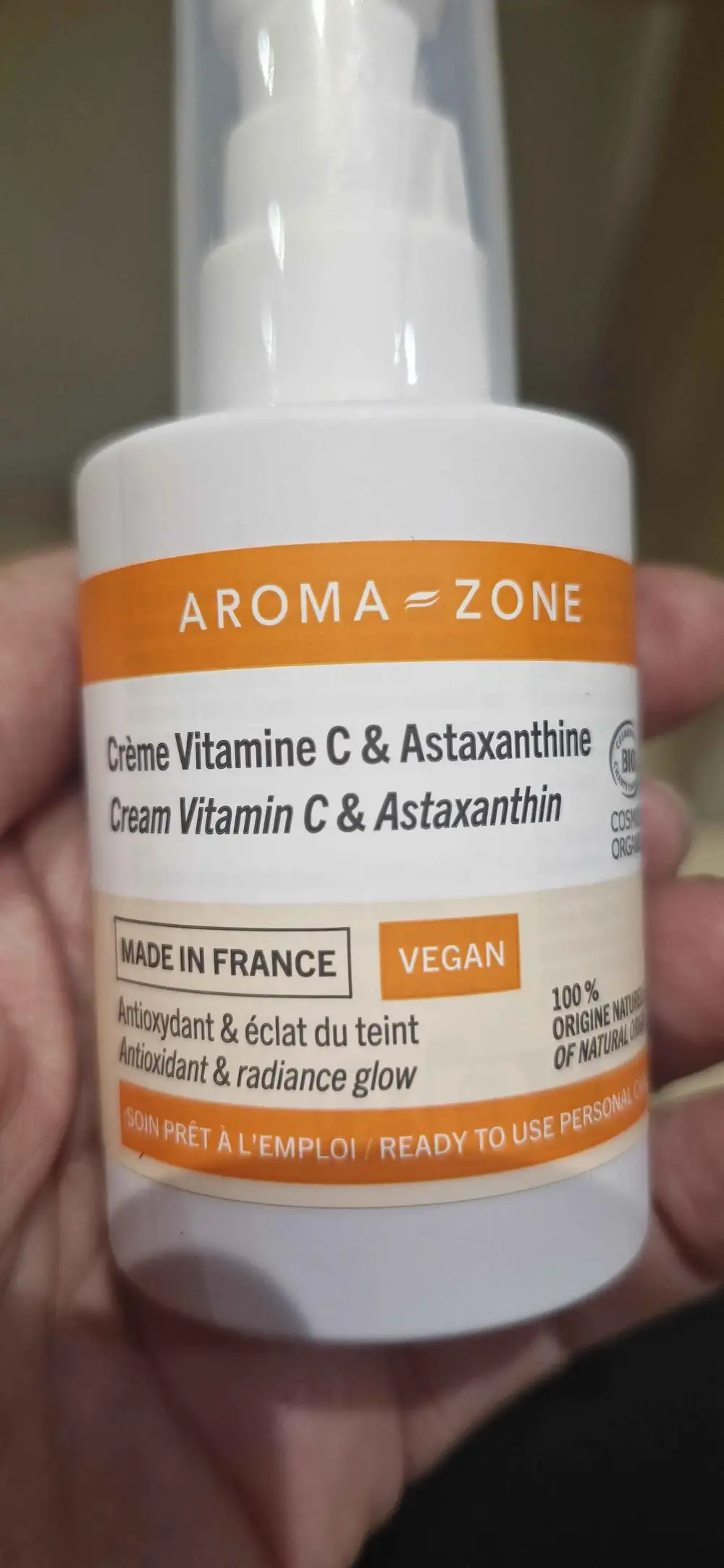 AROMA-ZONE - Crème vitamine C et astaxanthine