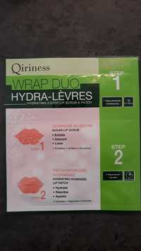 QIRINESS - Wrap duo hydra-lèvres - 2 Step lip scrub & patch