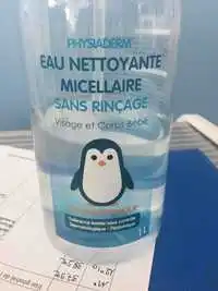 PHYSIADERM - Eau nettoyante micellaire sans rinçage