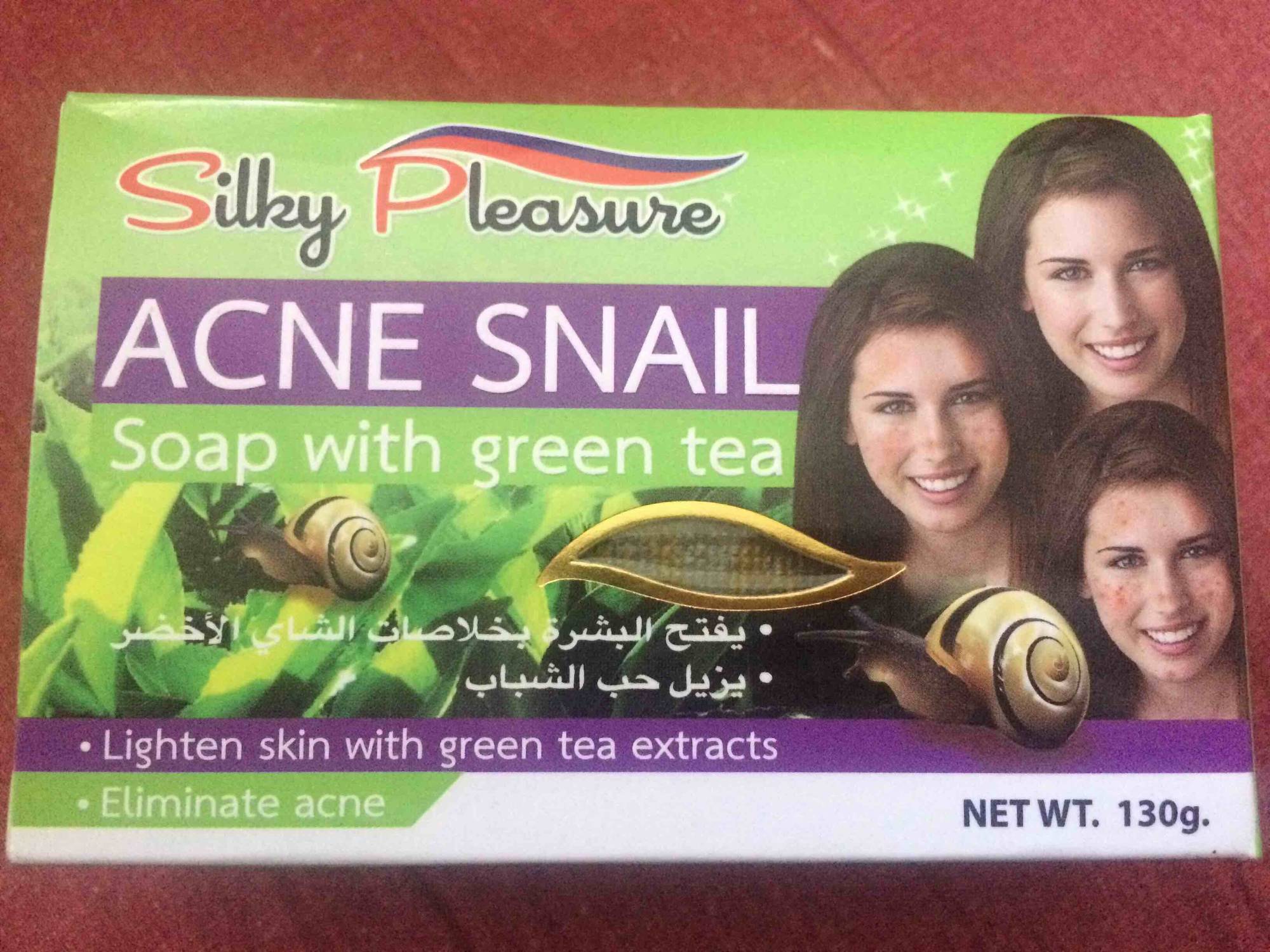 SILKY PLEASURE - Acne snail - Soap with green tea