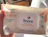 BIOLANE - Lingettes au lait de toilette