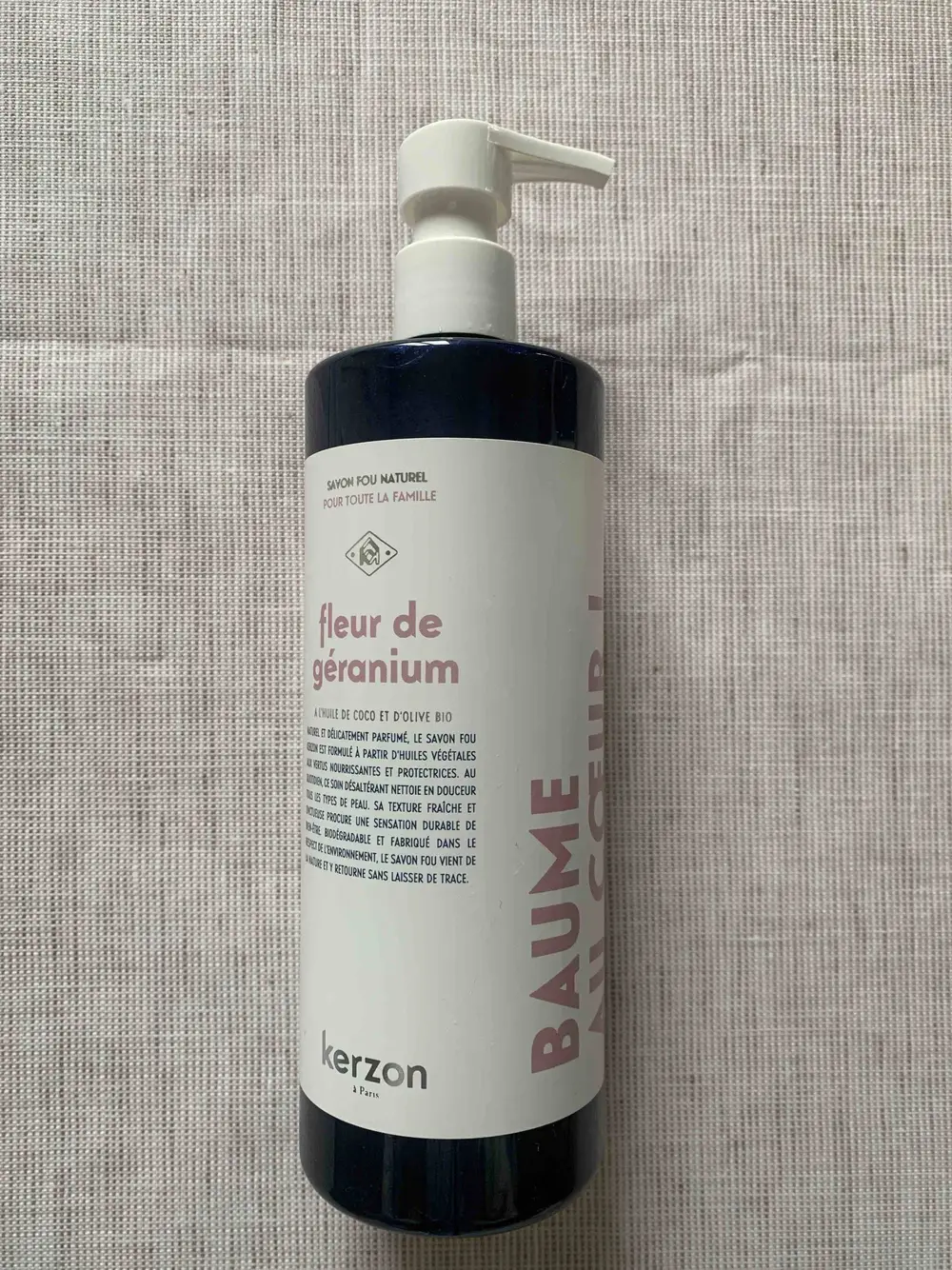 KERZON - Fleur de géranium - Savon fou naturel