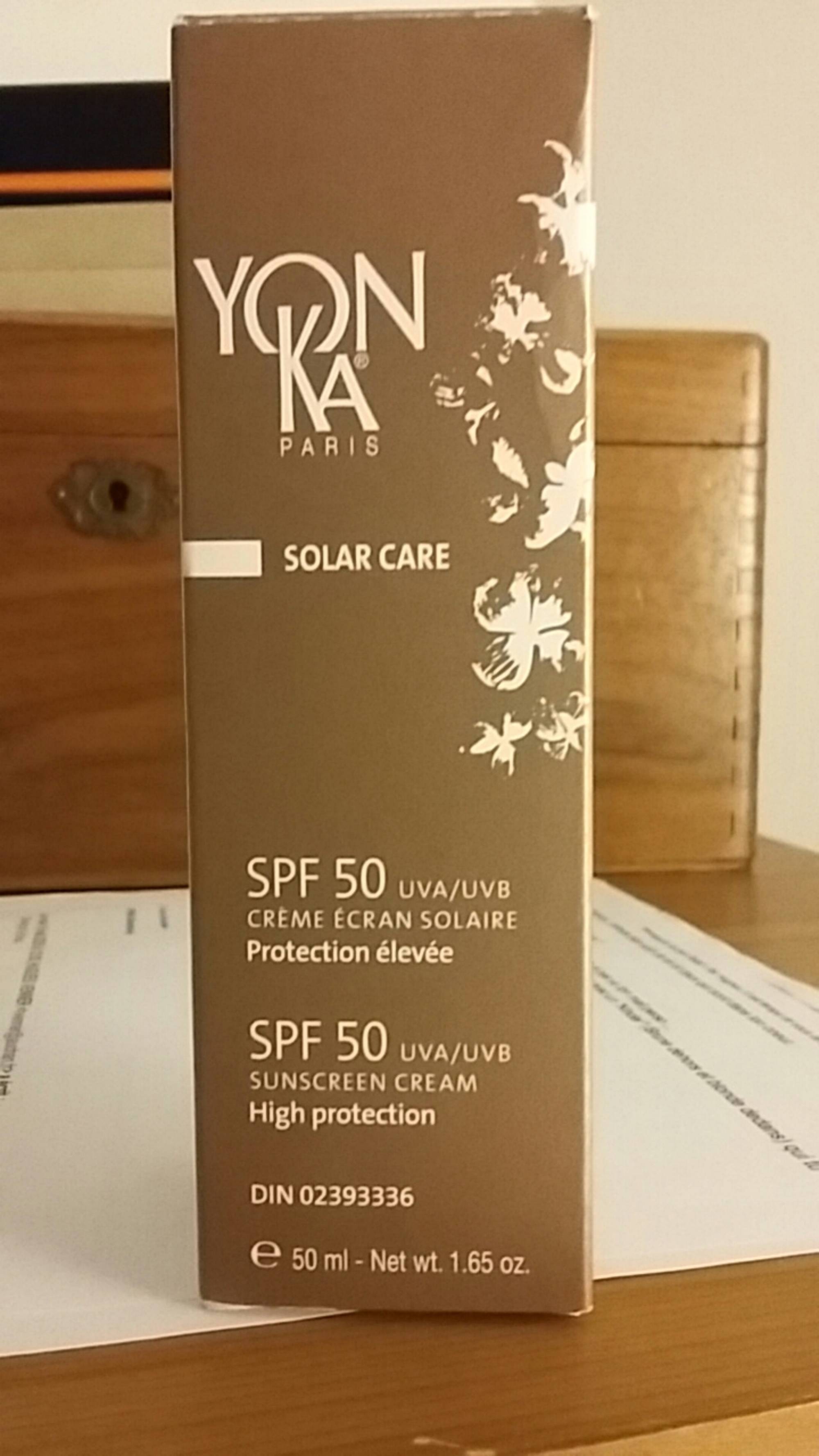 YONKA - Solar care - Crème écran solaire SPF 50