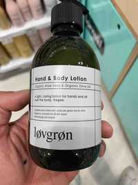 LOVGRON - Organic aloe vera & organic olive oil - Hand & body lotion