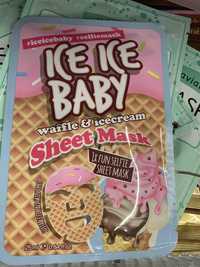 ICE ICE BABY - Waffle & icecream - Sheet mask