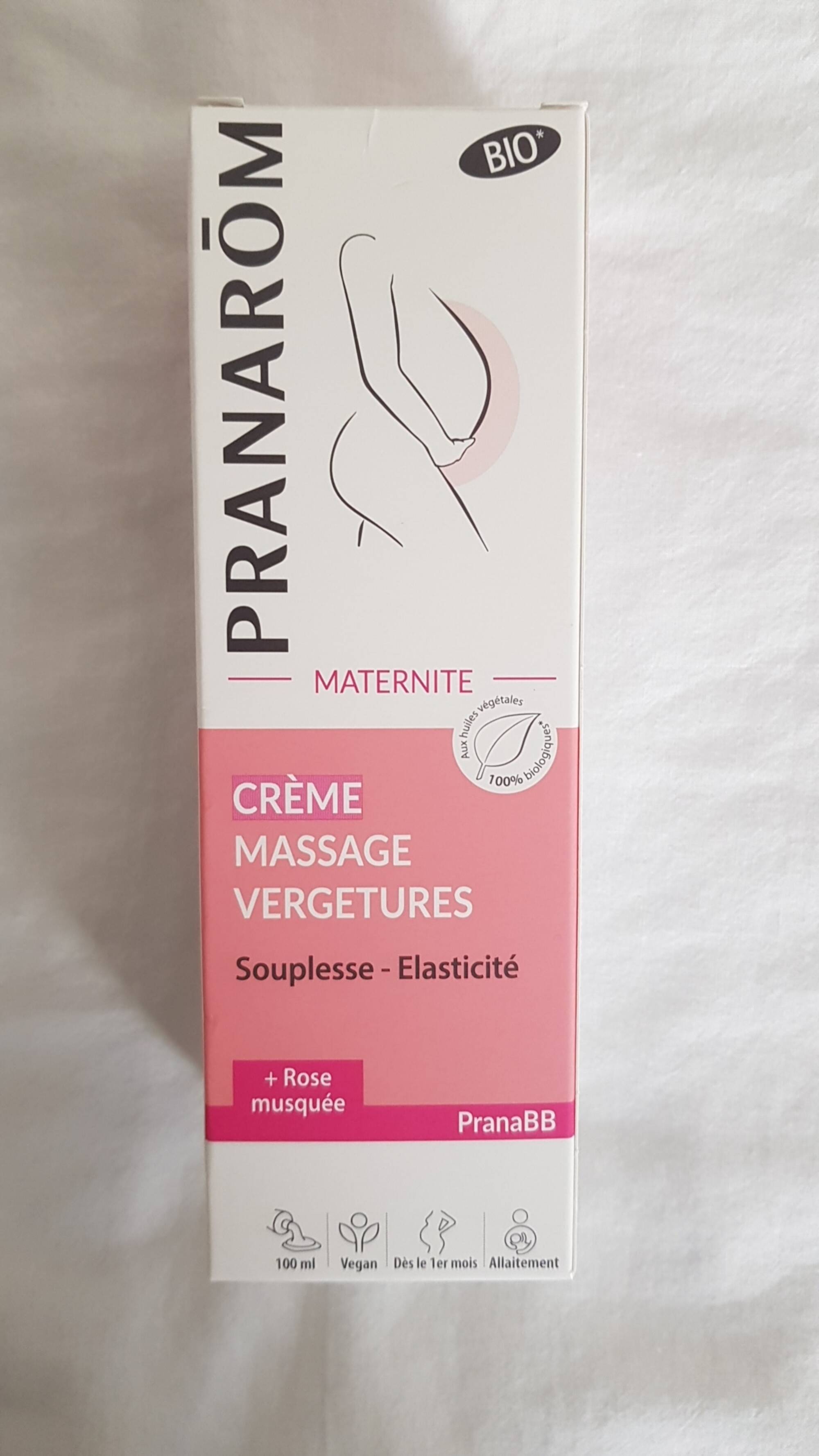 PRANARÔM - Maternité - Crème massage vergetures
