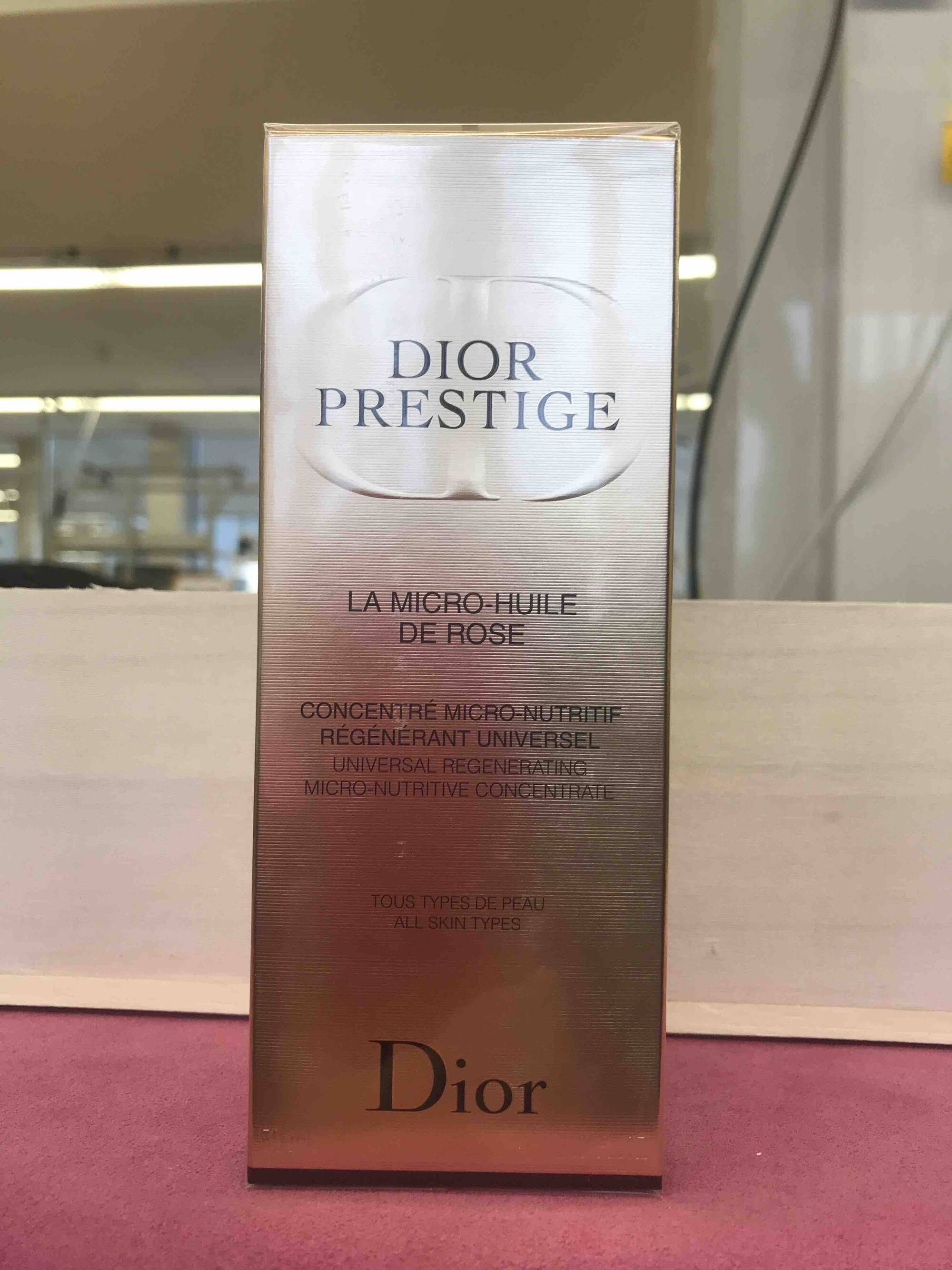 DIOR - Dior prestige - La micro-huile de rose