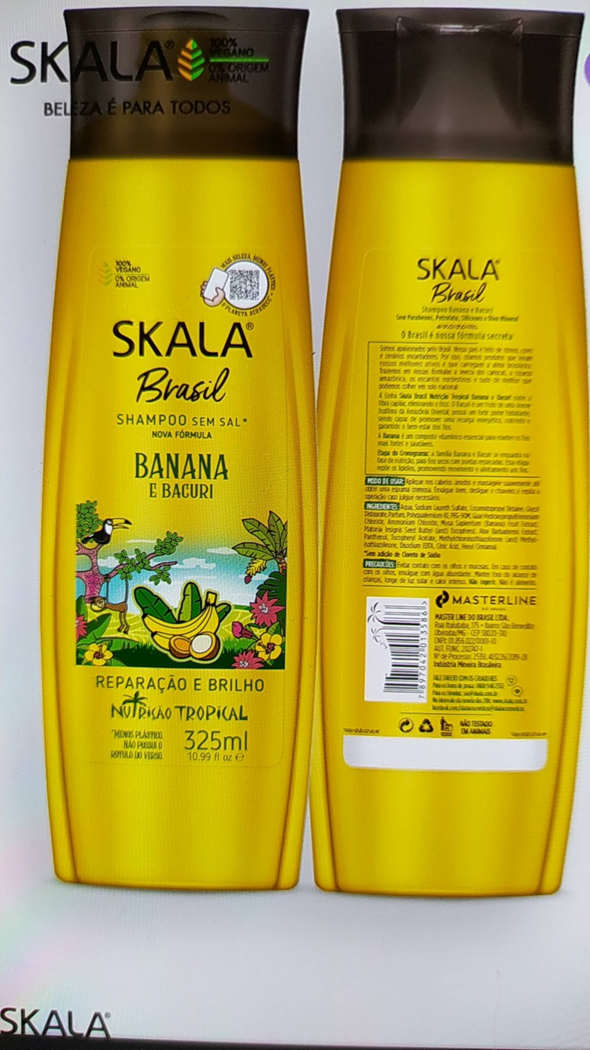 SKALA - Banana e bacuri - Shampoo sem sal