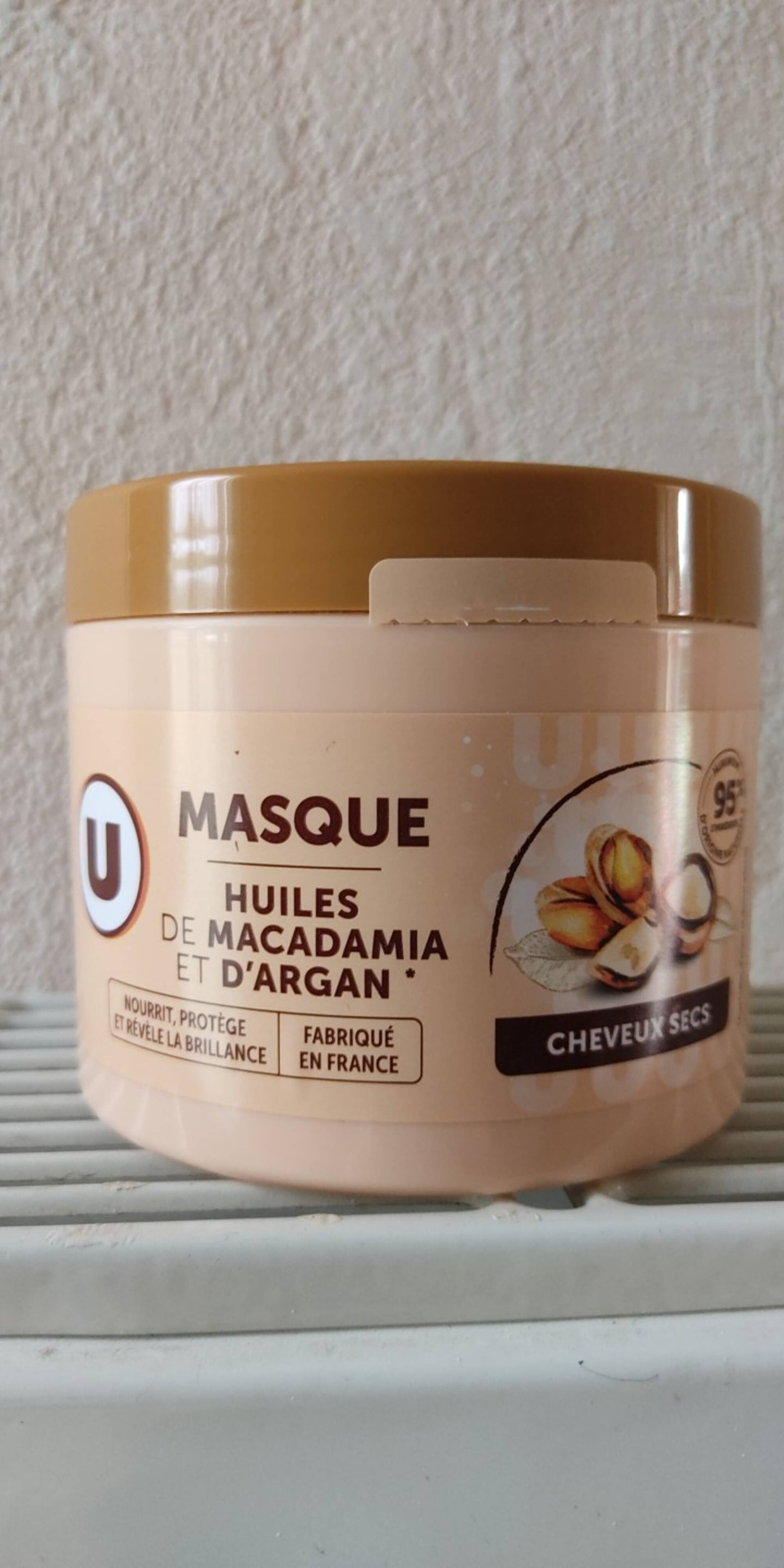 BY U - Masque aux huiles de macadamia et d'argan
