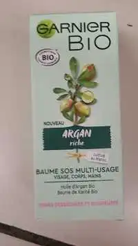 GARNIER - Argan riche bio - Baume sos multi-usage