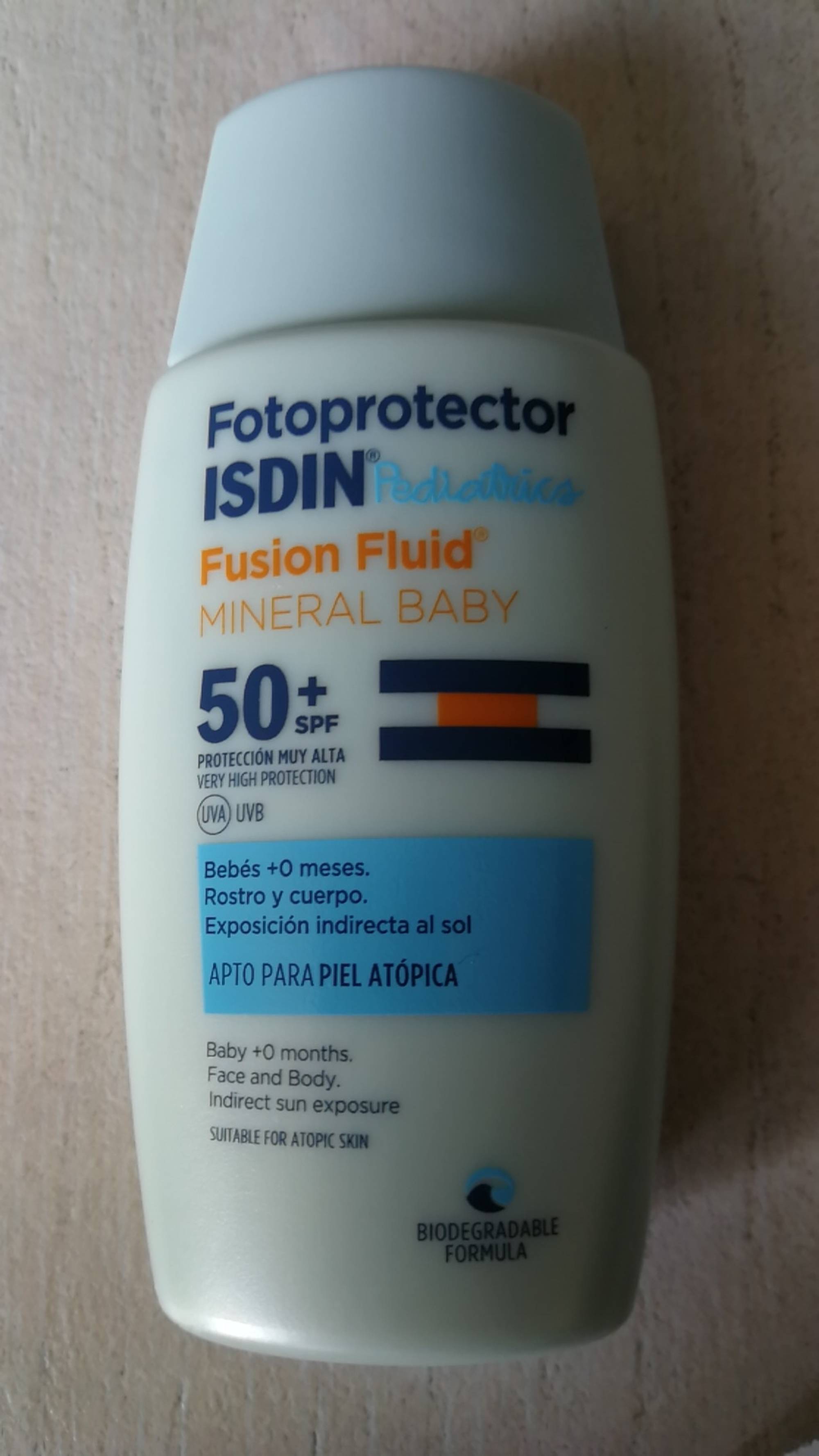 ISDIN - Fotoprotector pediatrics - Fusion fluid mineral baby SPF 50+