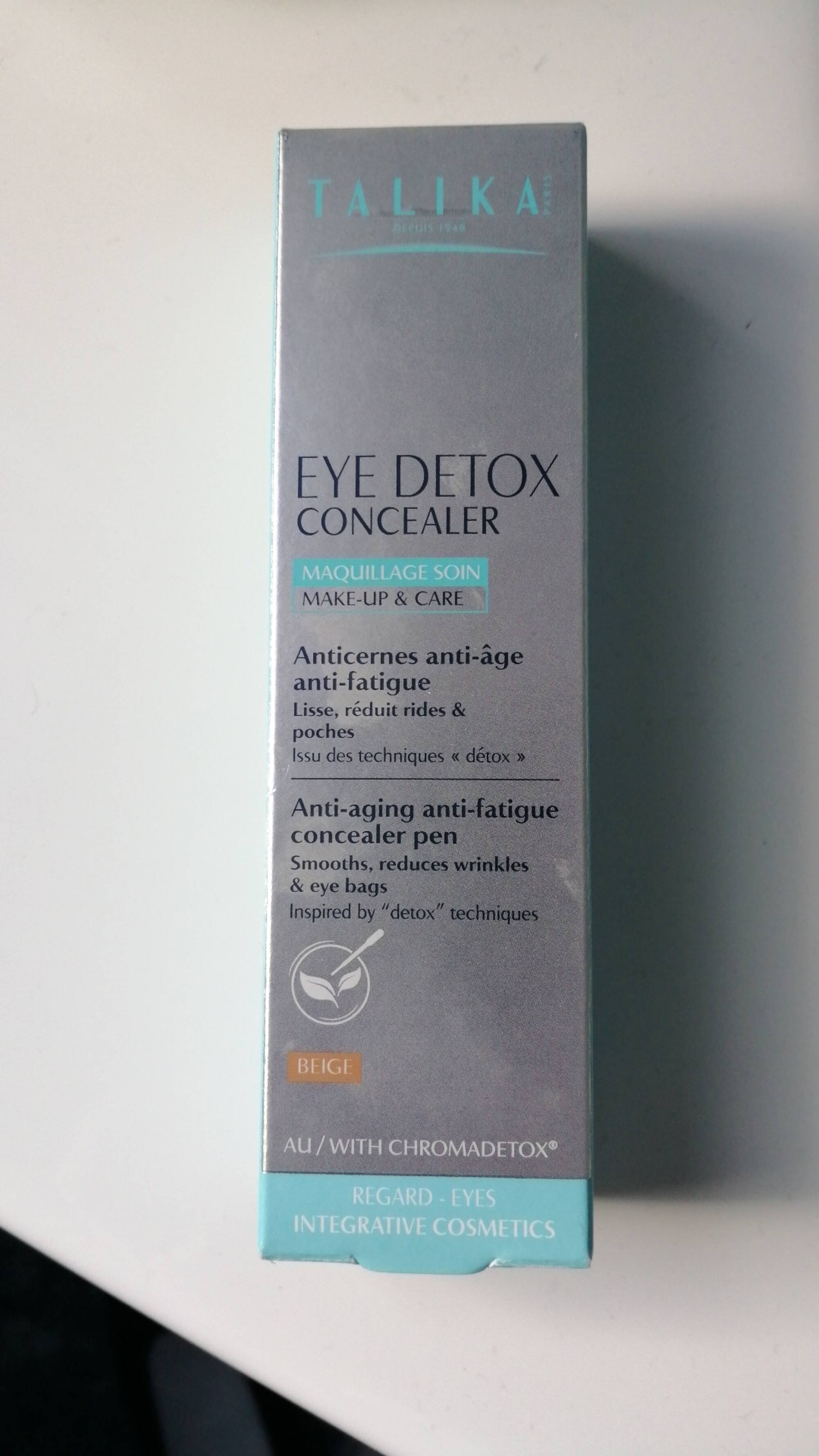 TALIKA - Eye detox concealer - Anticernes anti-âges anti-fatigue beige