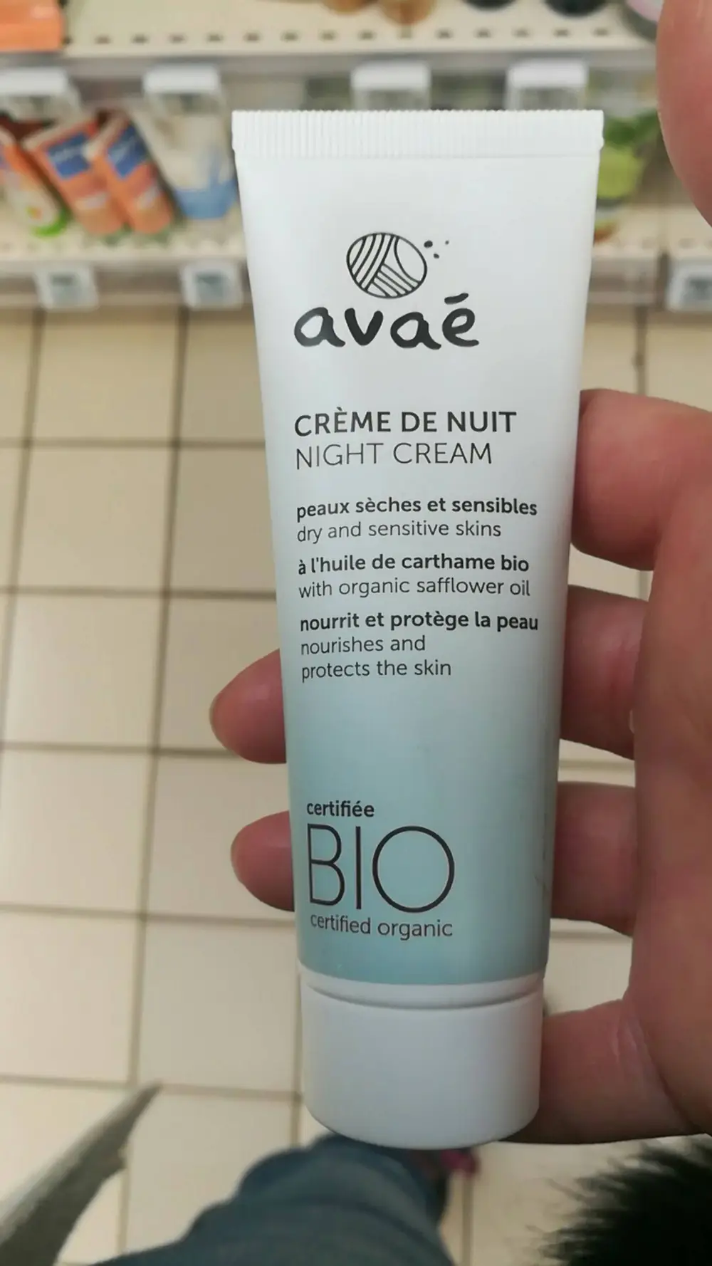 AVAÉ - Crème de nuit peaux sèches et sensibles