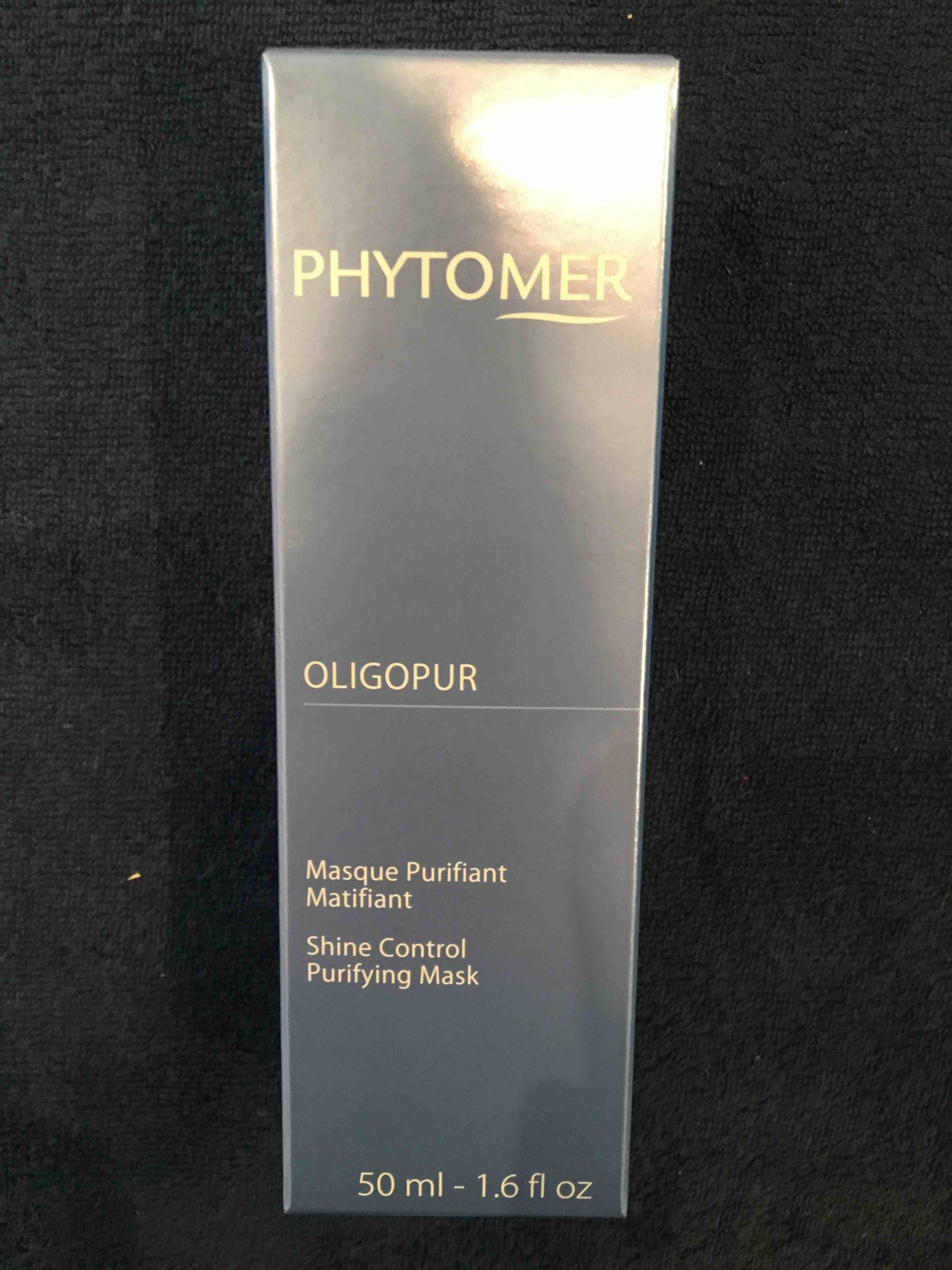 PHYTOMER - Oligopur - Masque purifiant matifiant
