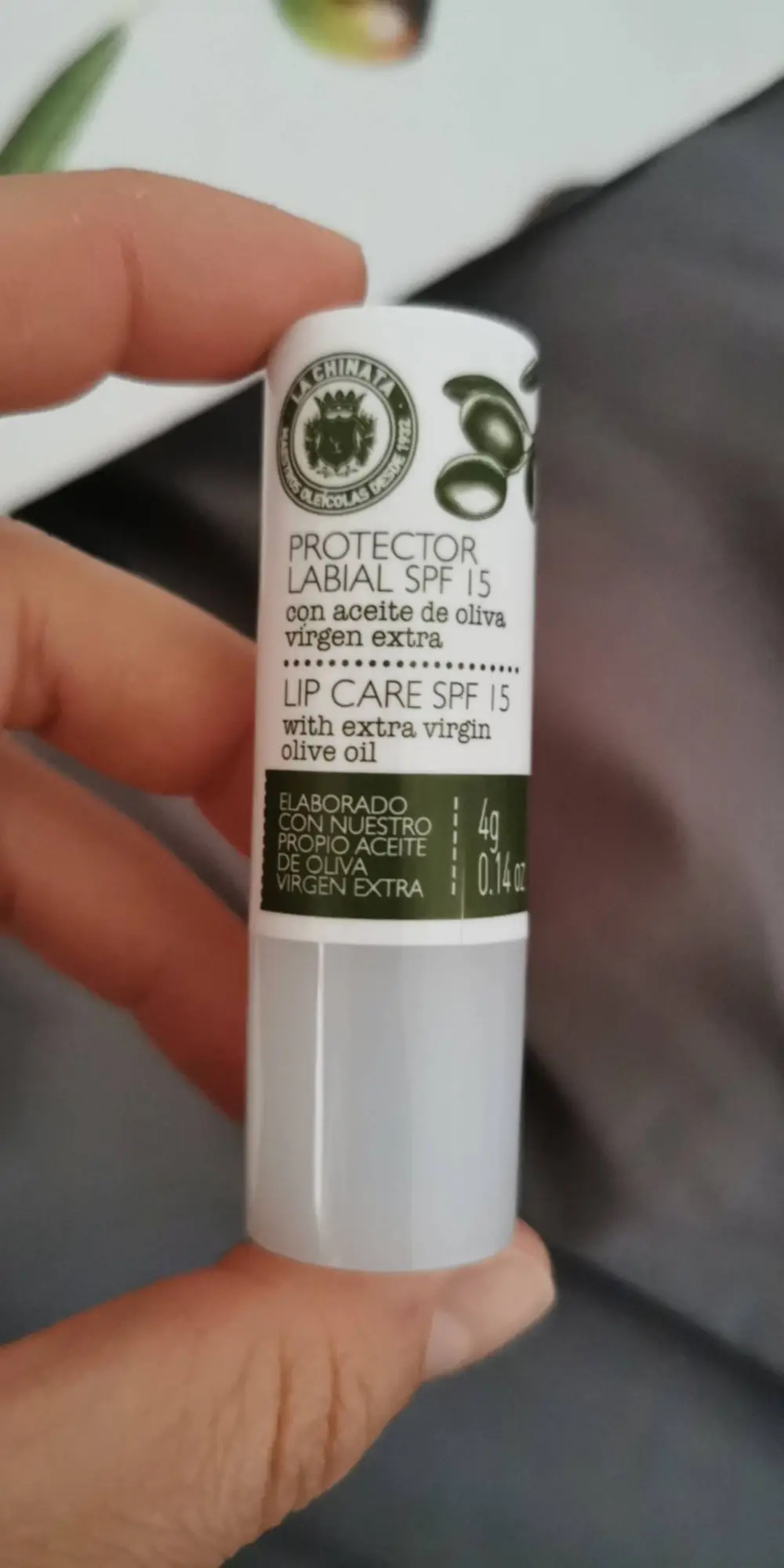 LA CHINATA - Lip care SPF 15 with extra virgin olive oil