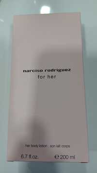 NARCISO RODRIGUEZ - For her - Son lait corps
