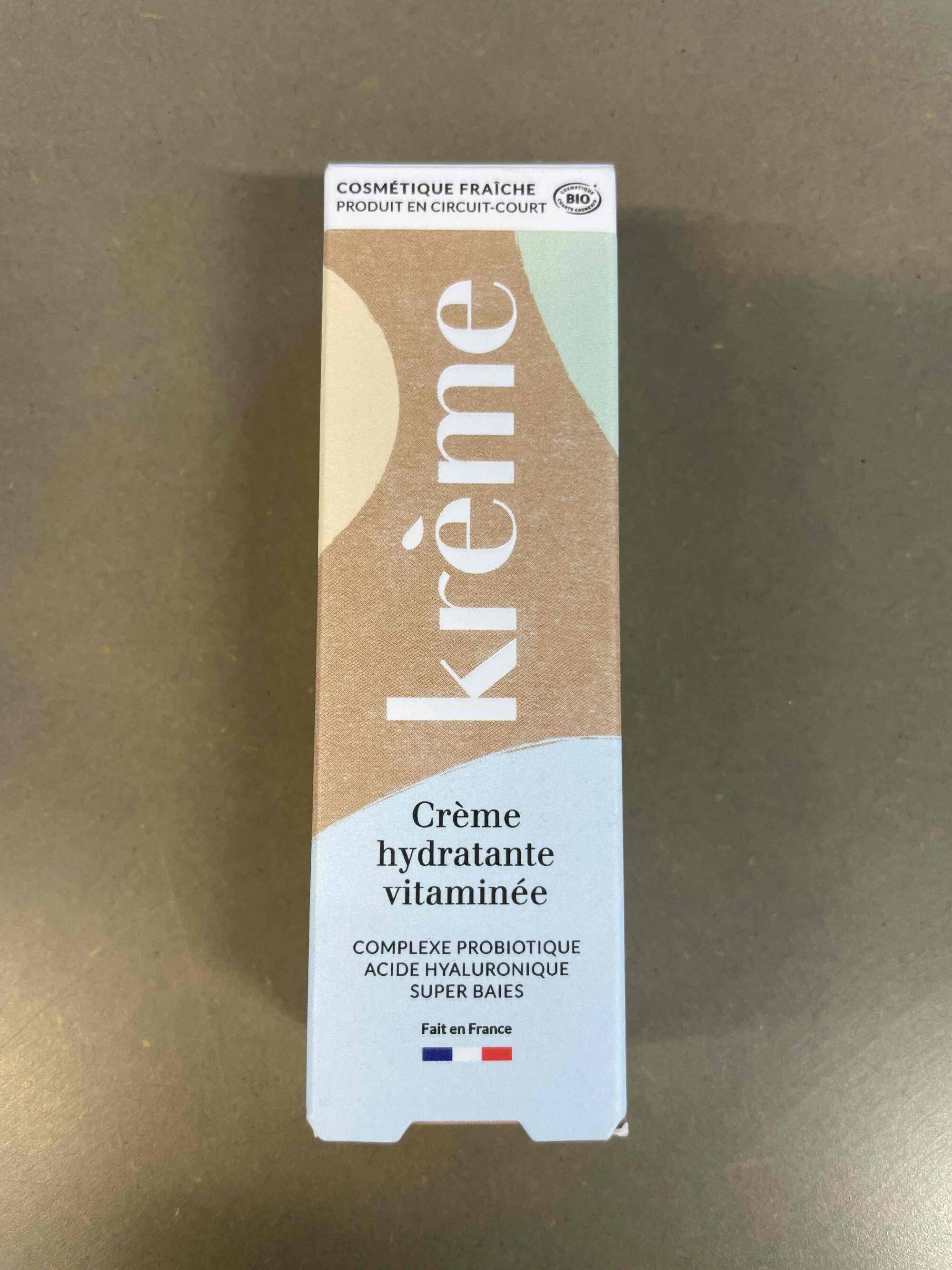 KRÈME - Crème hydratante vitaminée