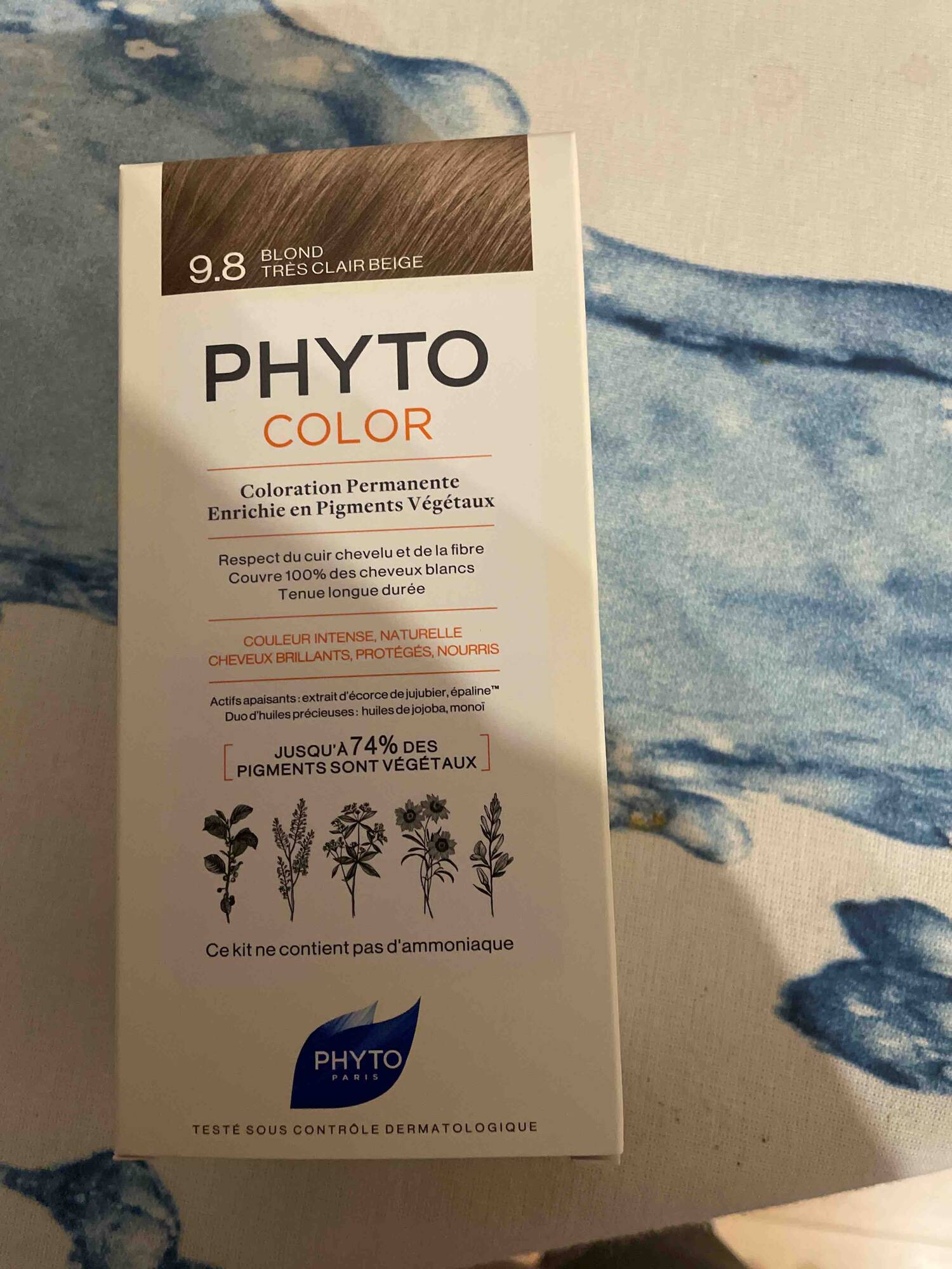 PHYTO PARIS - Phyto color - Coloration permanente 9.8 blond très clair beige