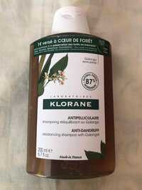 KLORANE - Anti-pelliculaire - Shampoing rééquilibrant au Galanga