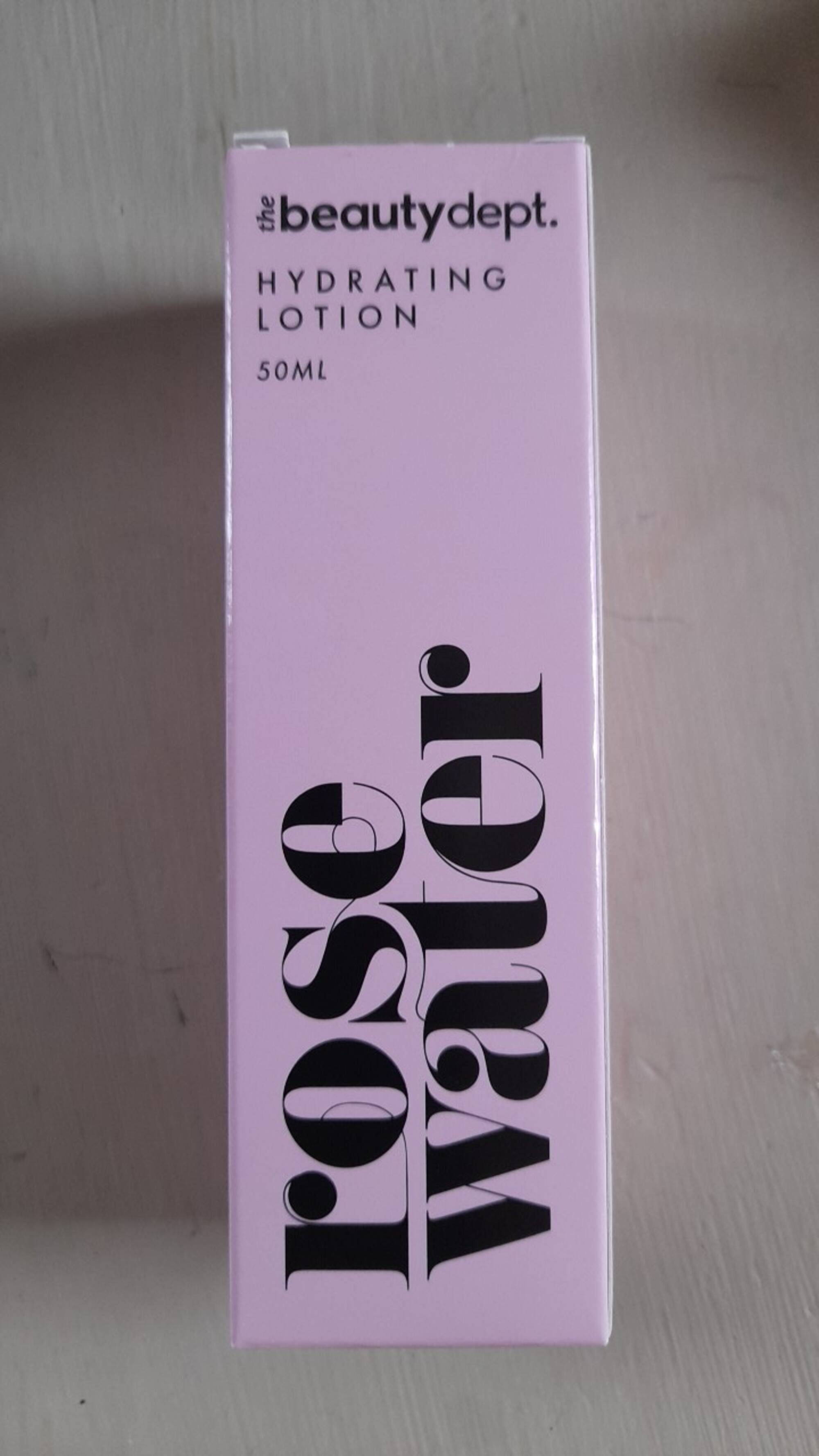 THE BEAUTY DEPT - Rose water - Hydrating lotion