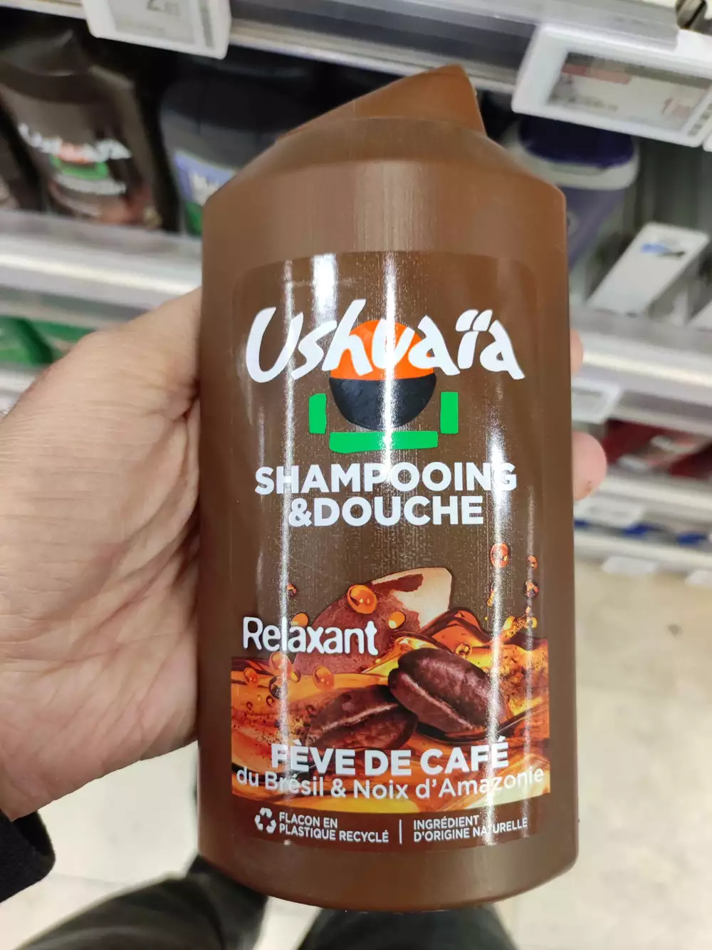 USHUAÏA - Shampooing et douche relaxant fève de café 