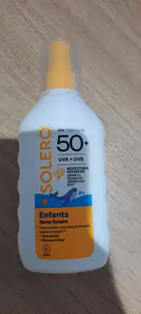 SOLERO - Enfants - Spray solaire enfants FPS 50+