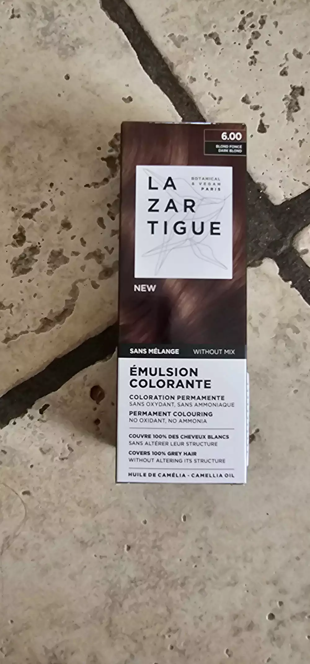 LAZARTIGUE - Émulsion colorante - Coloration permanente 6.00 blond foncé