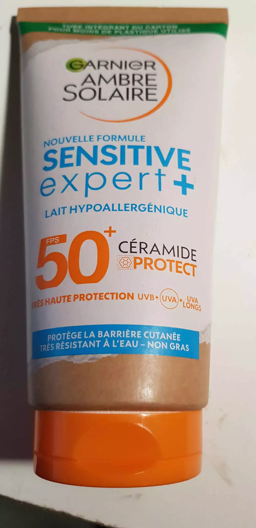 GARNIER - Ambre solaire sensitive expert+ - Lait hypoallergénique FPS 50+