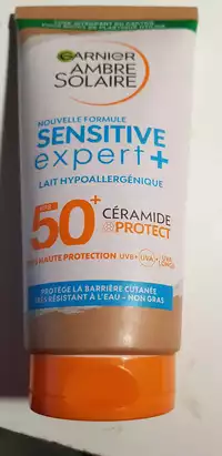 GARNIER - Ambre solaire sensitive expert+ - Lait hypoallergénique FPS 50+