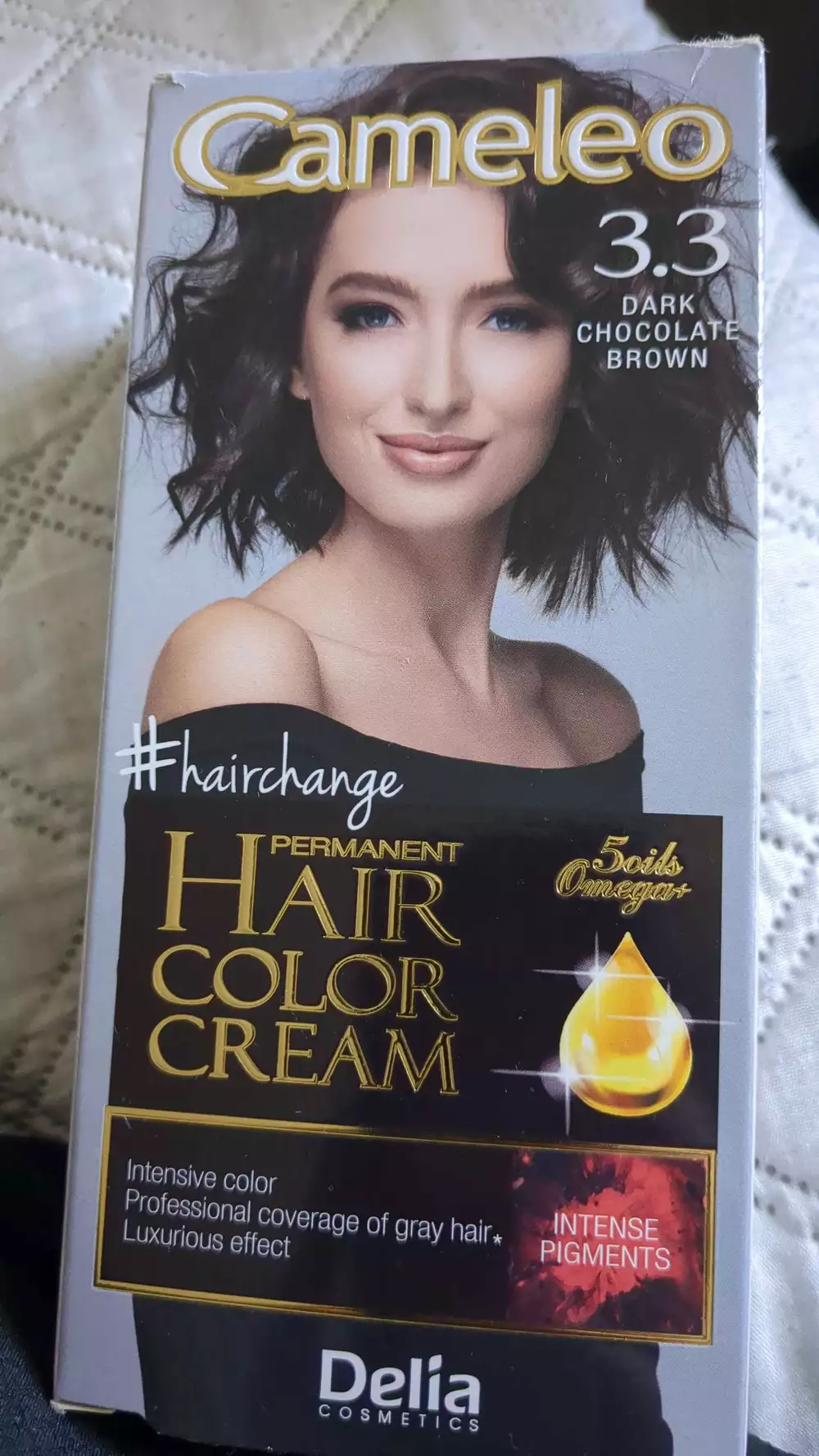 DELIA COSMETICS - Cameleo - Permanent hair color cream 3.3 dark chocolate brown
