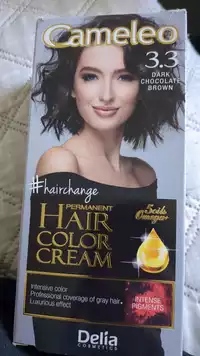 DELIA COSMETICS - Cameleo - Permanent hair color cream 3.3 dark chocolate brown