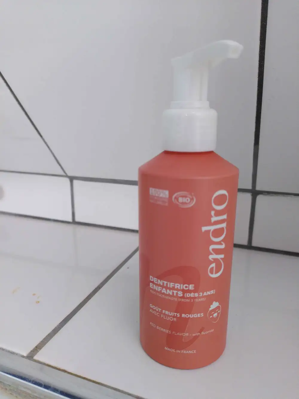 ENDRO - Dentifrice enfants goût fruits rouges