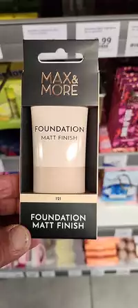 MAX & MORE - Foundation matt finish 121 