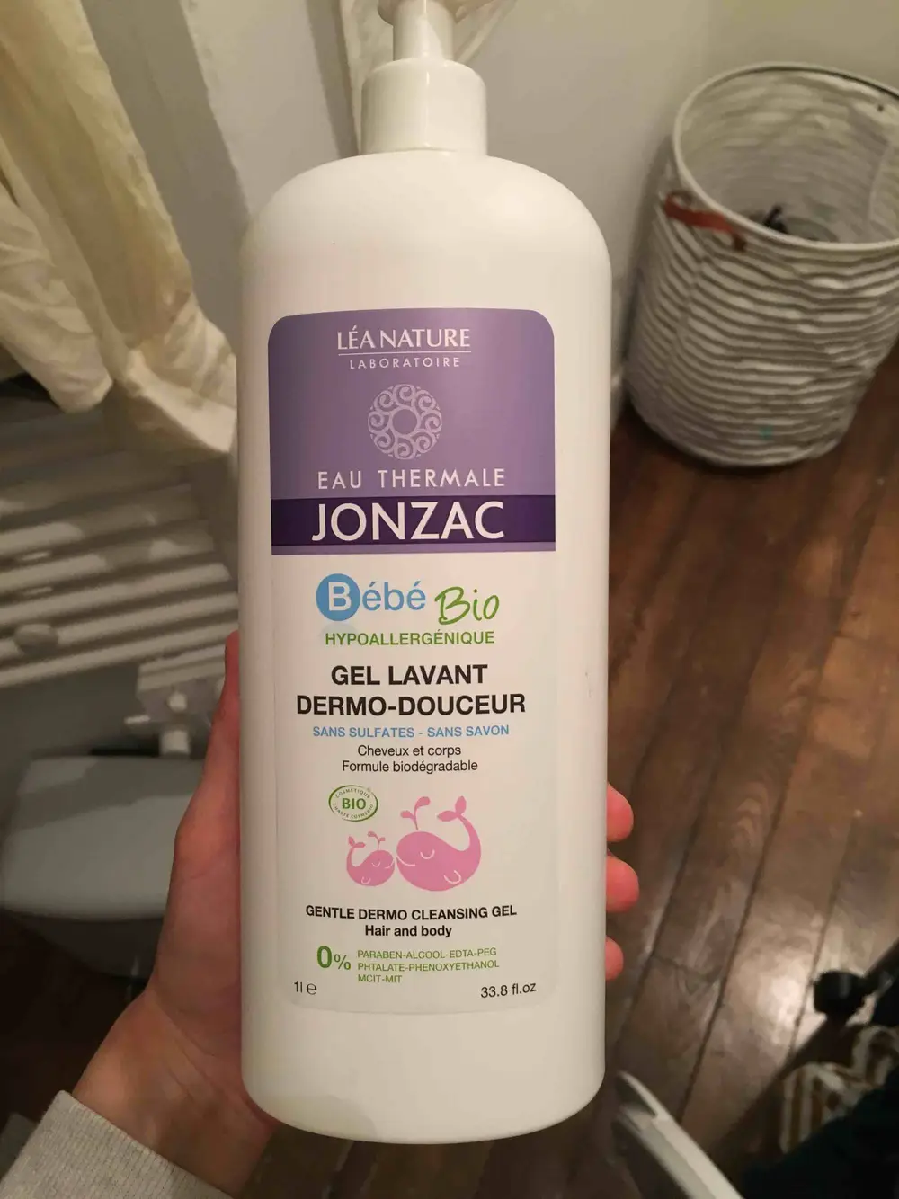 EAU THERMALE JONZAC - Bébé - Gel lavant dermo-douceur bio cheveux et corps