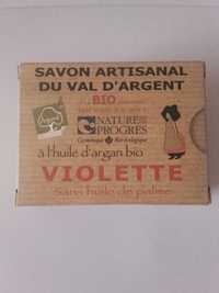 NATURE & PROGRÈS - Violette - Savon artisanal du val d'argent argan bio