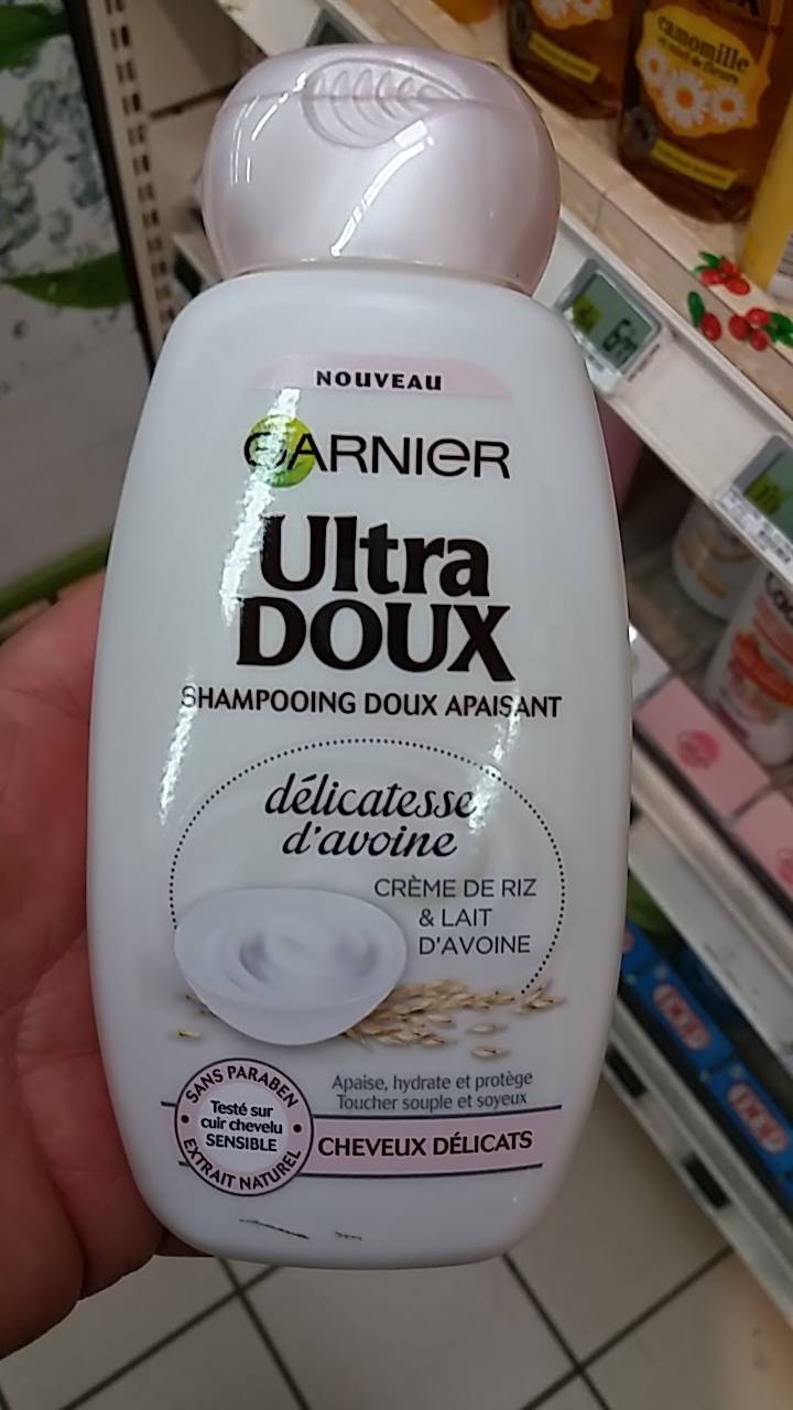 Composition GARNIER Ultra doux shampooing doux apaisant - UFC-Que Choisir
