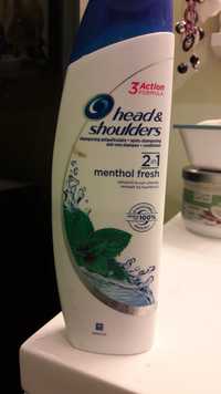 HEAD & SHOULDERS - Menthol fresh - Shampooing antipelliculaire 2 in 1