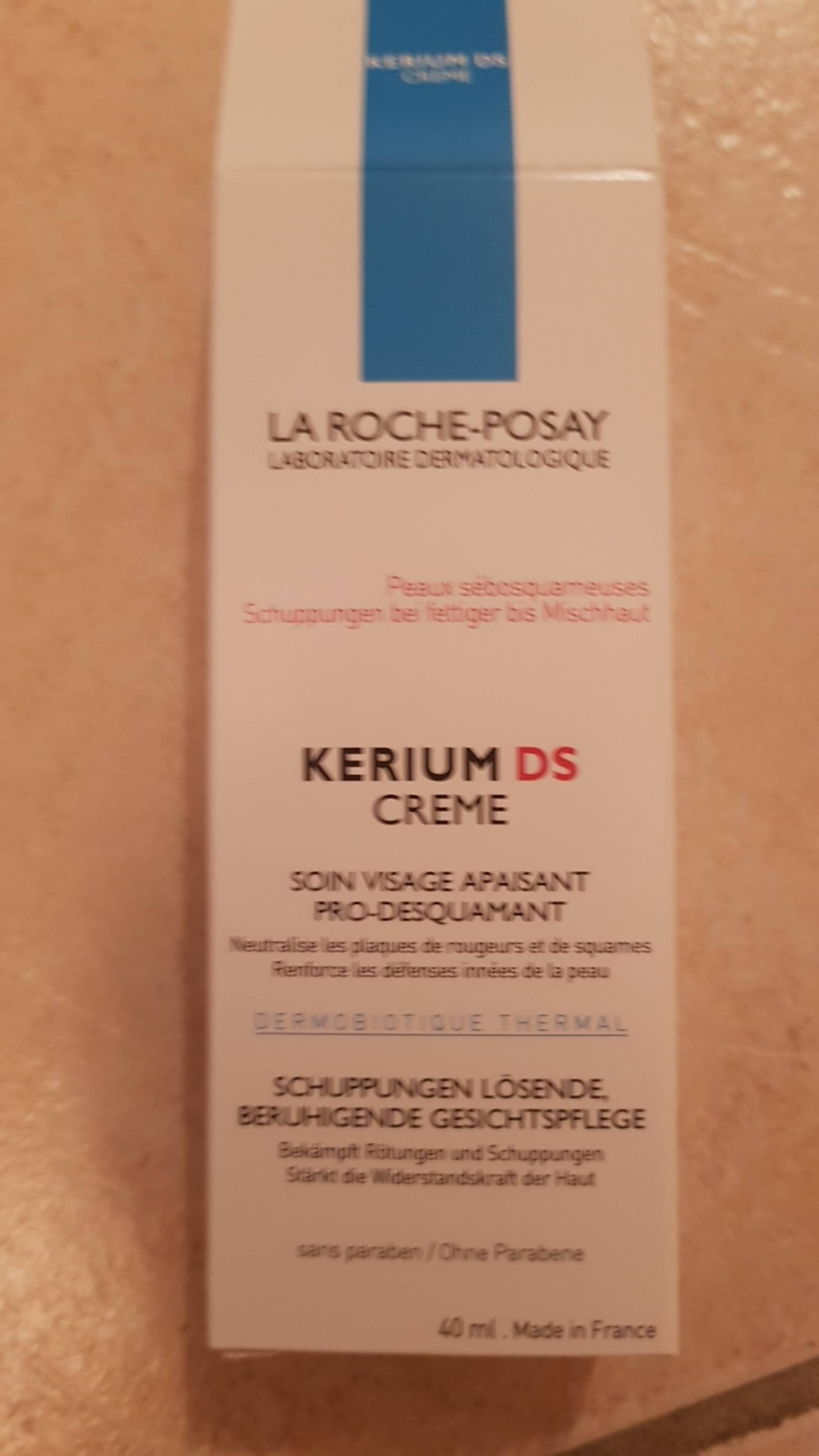 LA ROCHE-POSAY - Kerium DS crème - Soin visage apaisant pro-desquamant