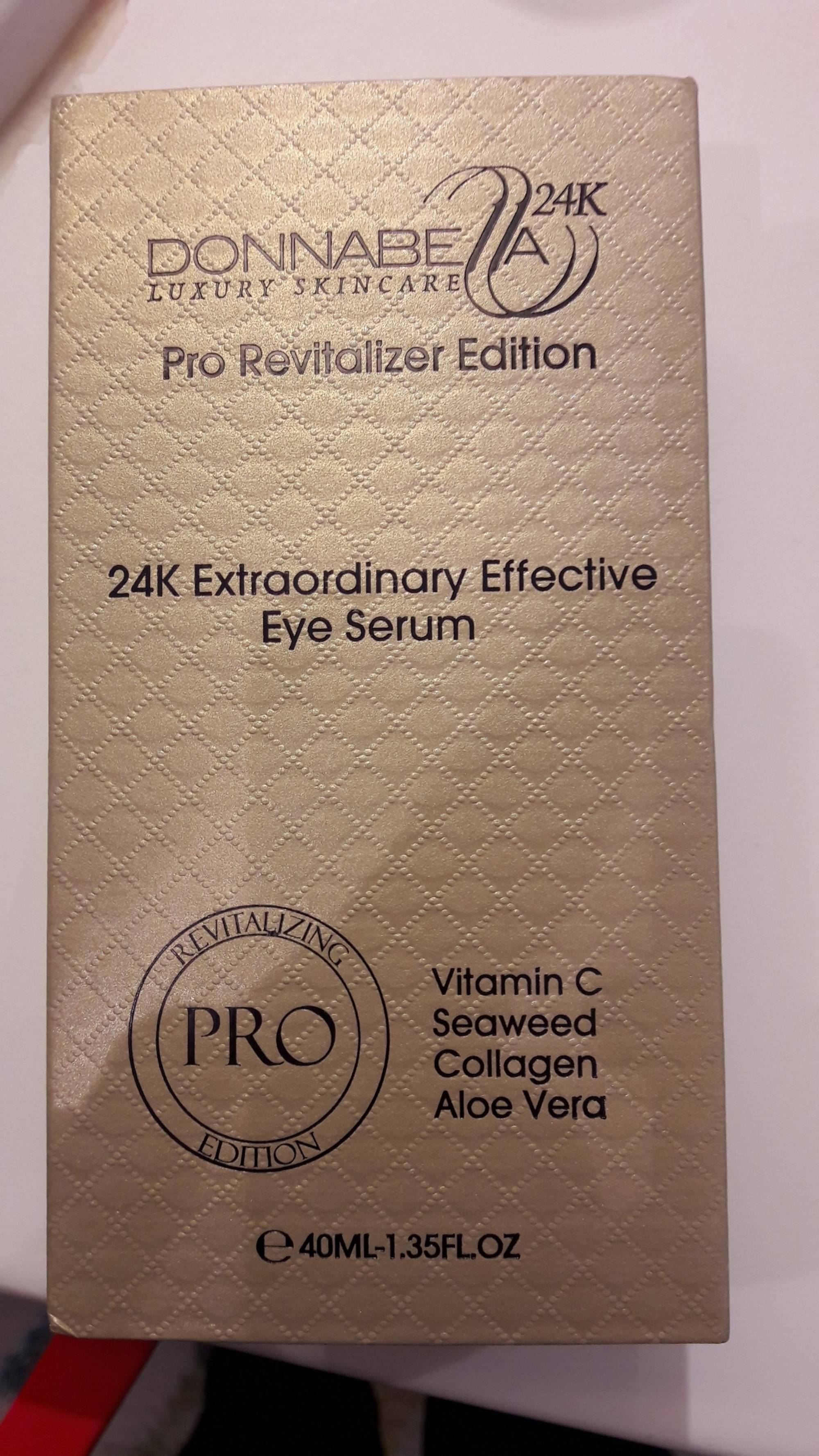 DONNA BELLA - Pro revitalizer edition - 24k extraordinary effective eye serum