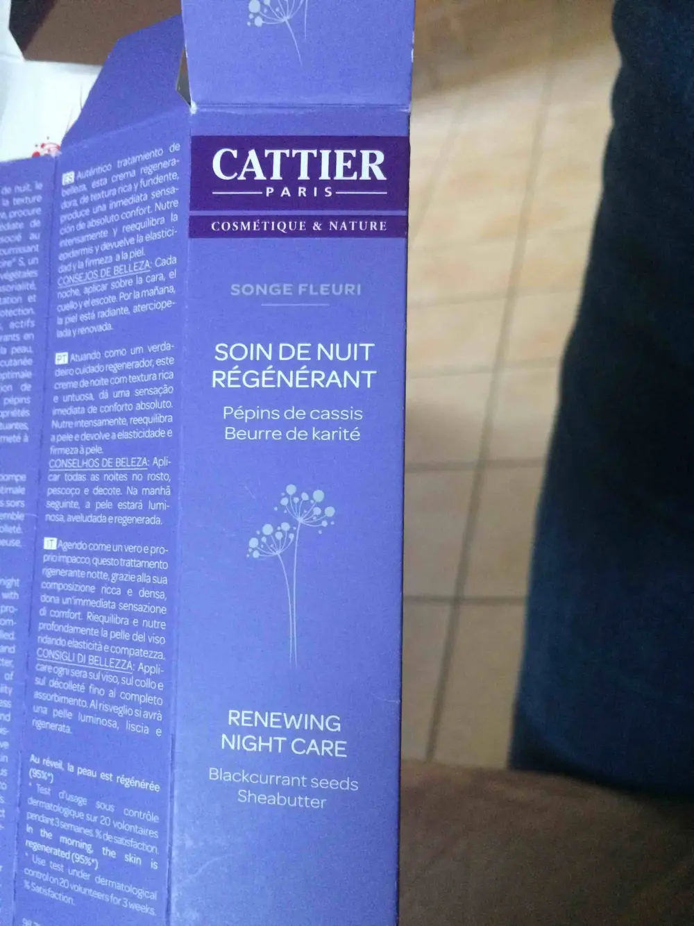 CATTIER - Songe fleuri - Soin de nuit régénérant