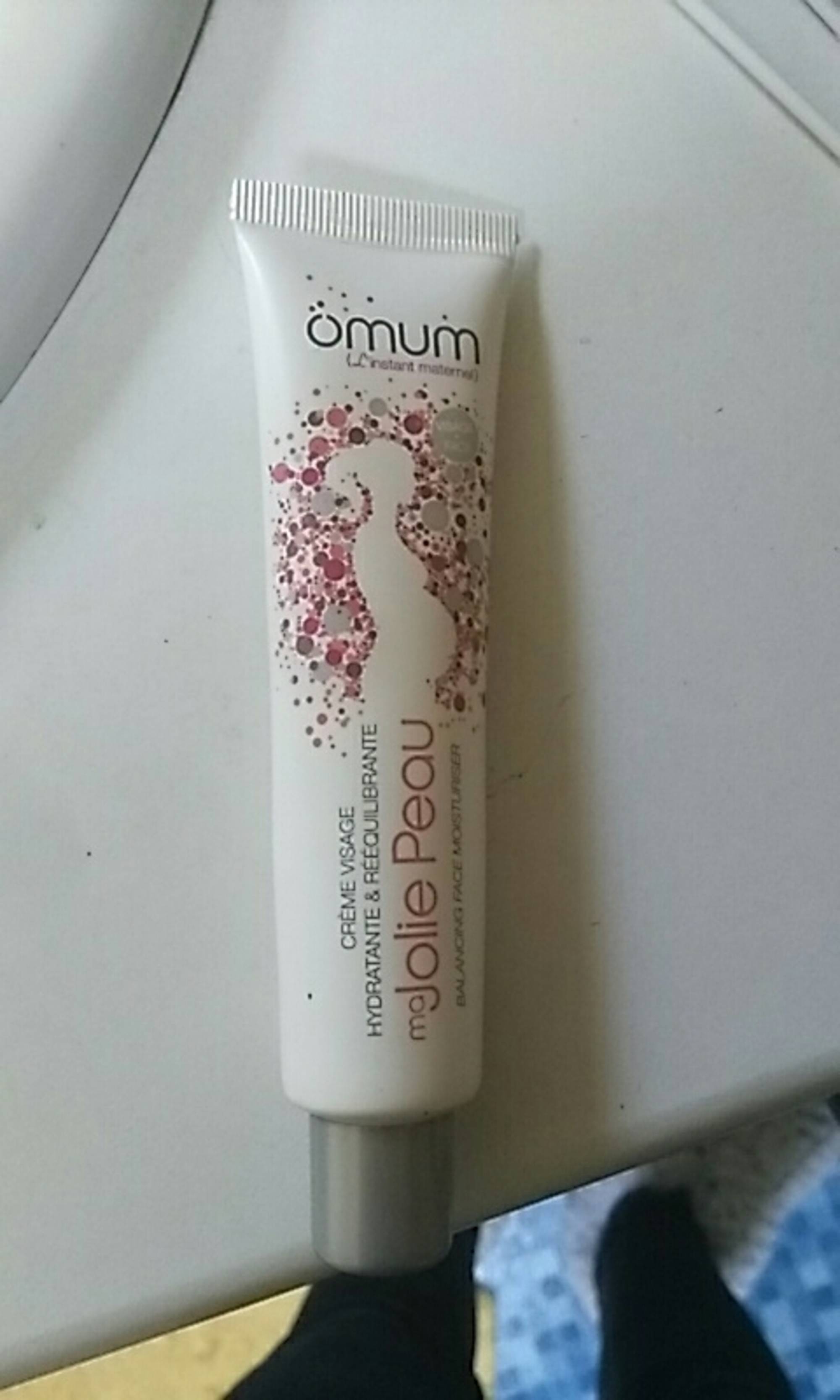 Omum Crème Visage Rééquilibrante & Hydratante Ma Jolie Peau, 40