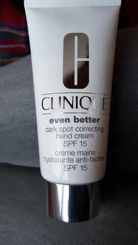 CLINIQUE - Even better - Crème mains hydratante anti-taches - SPF 15