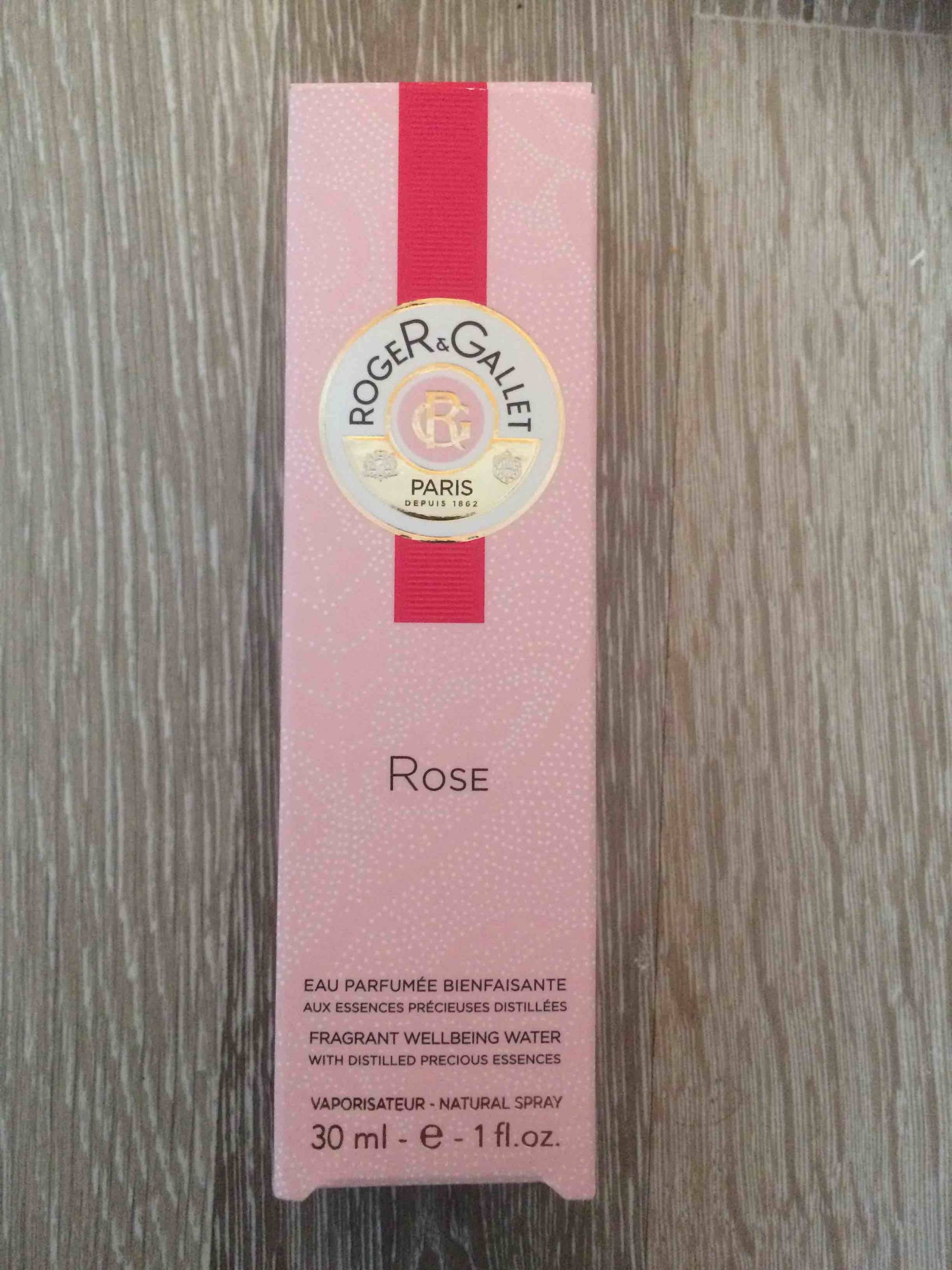 ROGER & GALLET PARIS - Rose - Eau parfumée bienfaisante