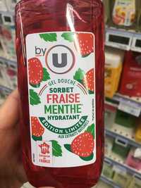 BY U - Gel douche hydratant sorbet fraise menthe