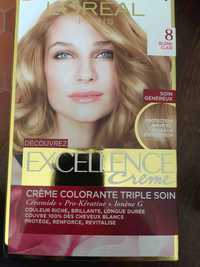 L'ORÉAL - Excellence Crème - Crème colorante triple soin 8 blond clair