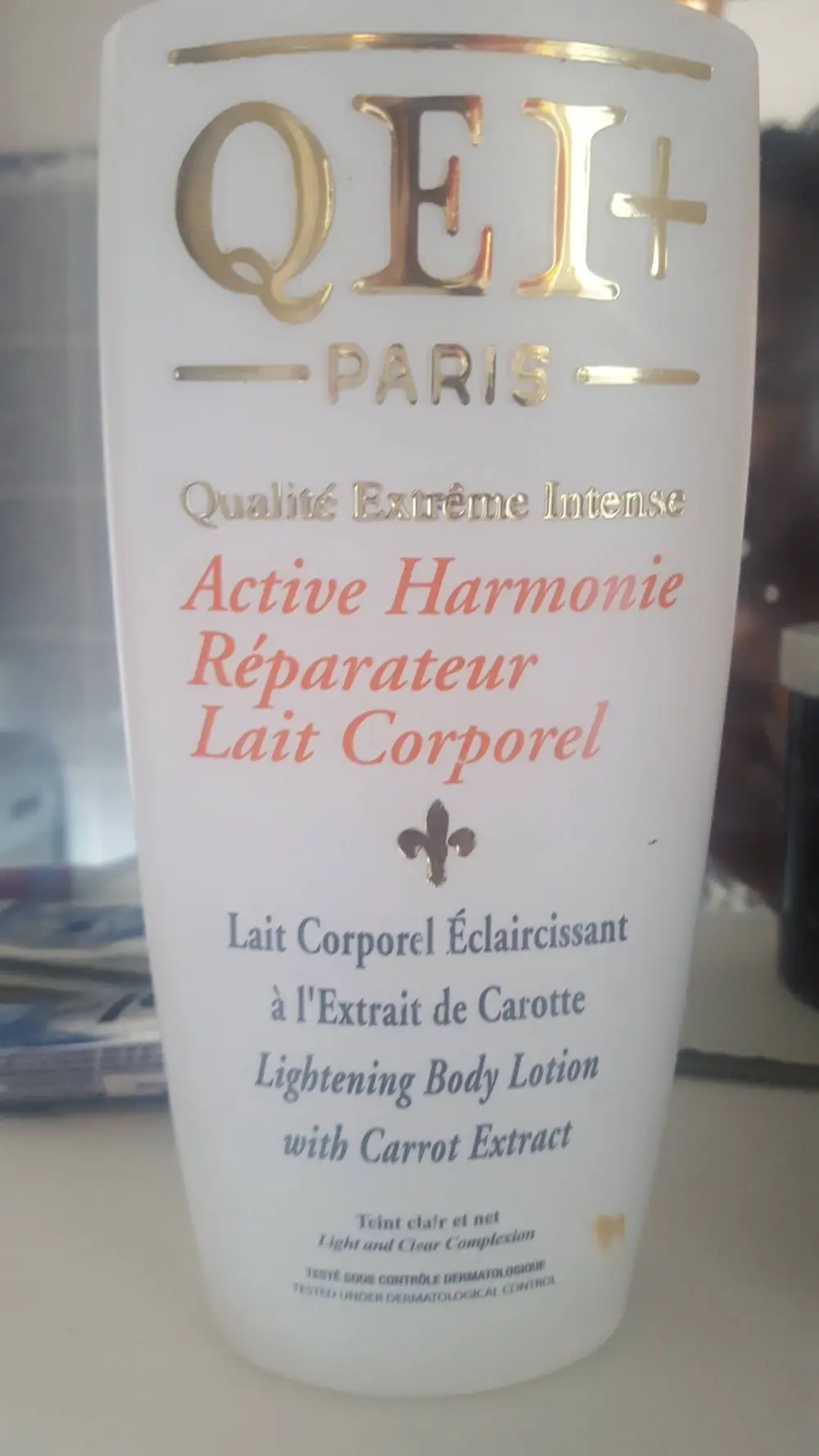 QEI+ - Active harmonie réparateur - Lait corporel éclaircissant