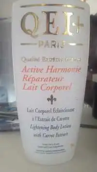QEI+ - Active harmonie réparateur - Lait corporel éclaircissant